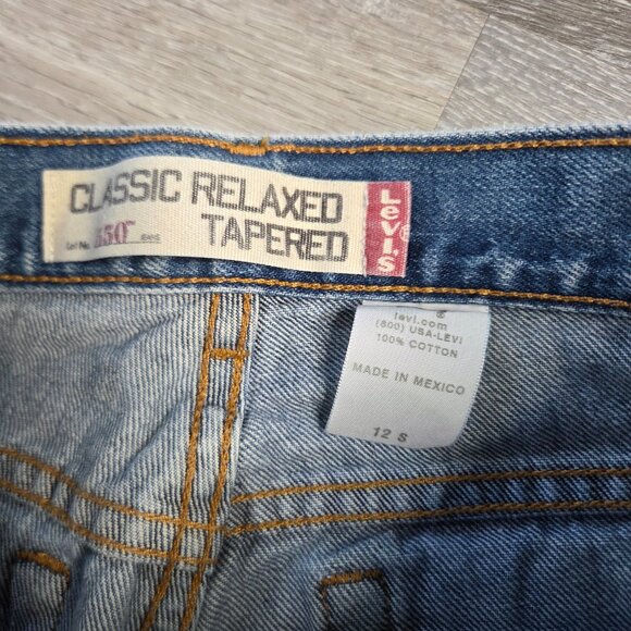 Women’s Levi’s 550 Classic Relaxed Tapered Jeans – Size 12 Short - Picture 9 of 9